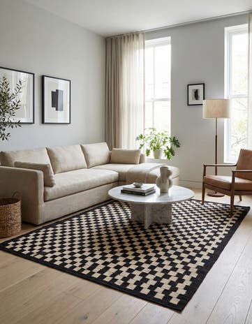 5' 8 x 7' 8 Hand Woven Kilim Modern Wool Rug