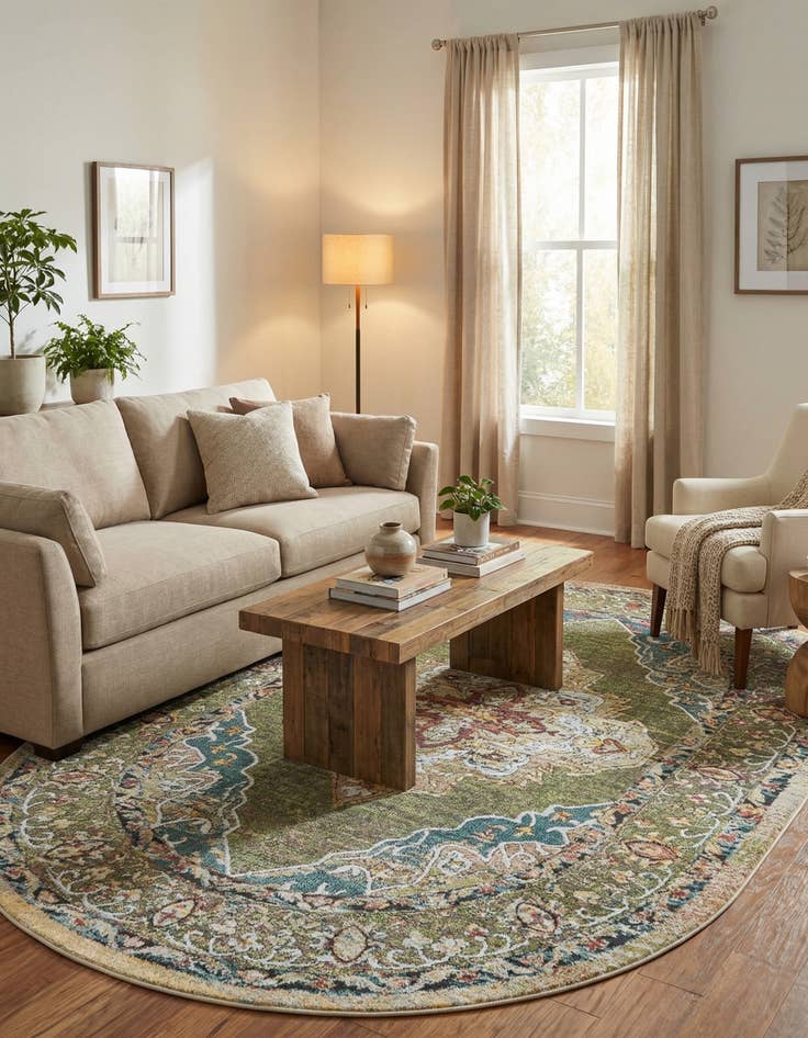 Detail image of 6' x 9' Isabella Oval Rug