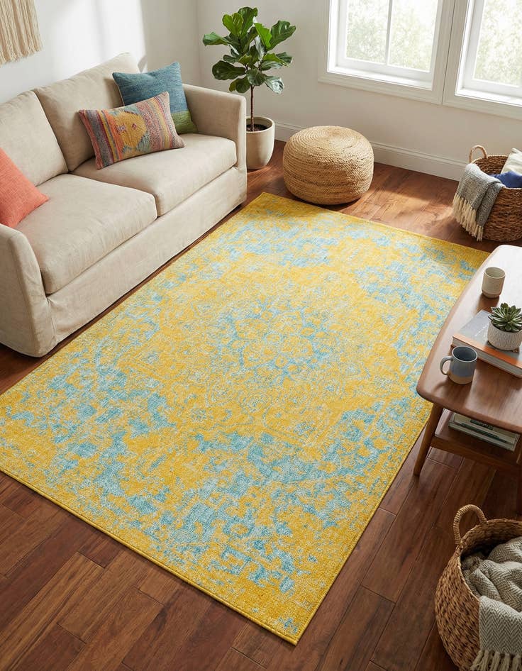 Detail image of 5' 3 x 8'  Washable Jill Zarin Dubai Indoor / Outdoor Rug