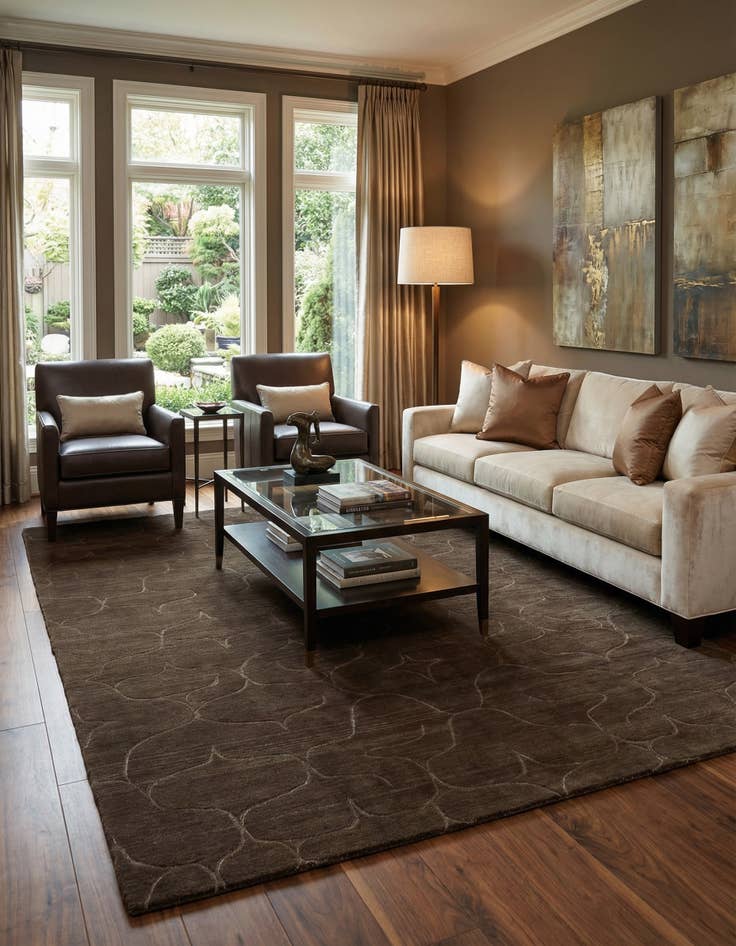 Detail image of 6' 2 x 8' 11  Hand Knotted Odegard Rug