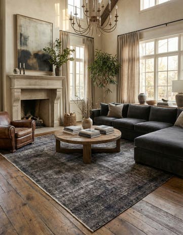 9' 4 x 9' 4 Hand Knotted Ultra Vintage Persian Wool Square Rug