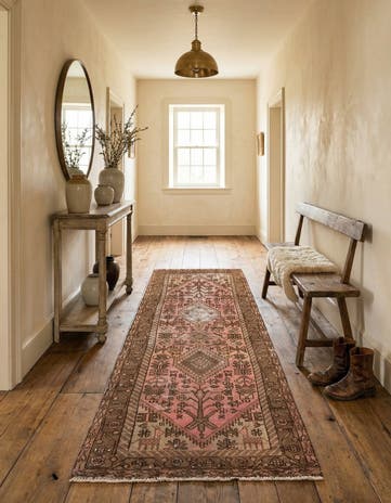 2' 10 x 5' 10 Hand Knotted Ultra Vintage Persian Wool Runner Rug