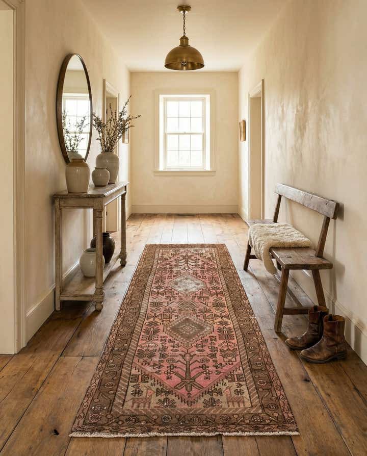 2' 10 x 5' 10 Hand Knotted Ultra Vintage Persian Wool Runner Rug