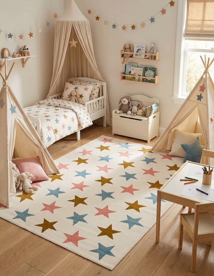 Detail image of 7' 10 x 10' Whimsy Kids Rug