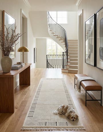 2' 8 x 9' 11 Hand Knotted Darya Wool Runner Rug