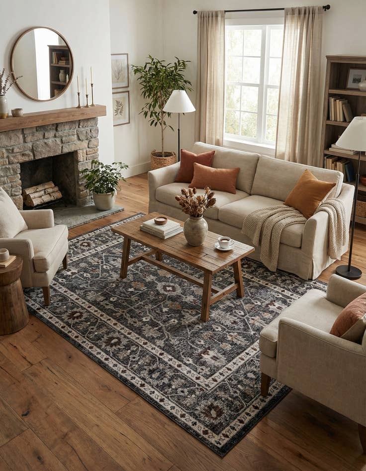 Detail image of 7' 10 x 10' Eco Traditional Rug