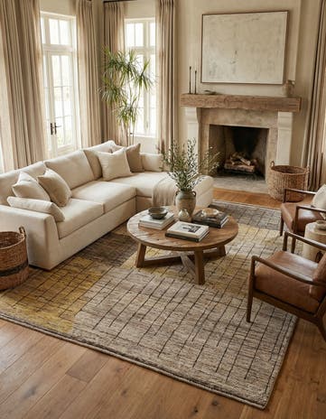 8' 4 x 9' 5 Hand Knotted Moroccan Wool Rug