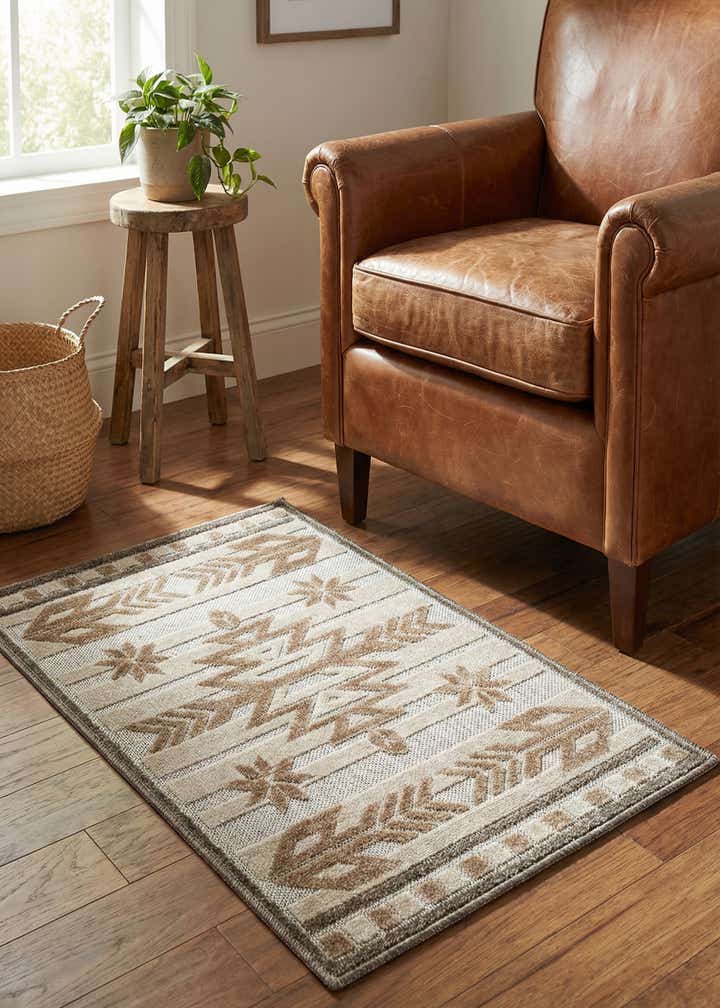 2' x 3' Easy-Clean Modern Indoor / Outdoor Rug