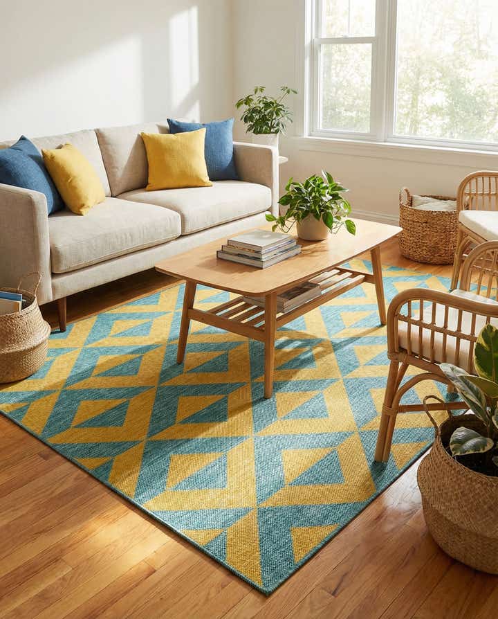 5' 3 x 8' Easy-Clean Jill Zarin Napa Indoor / Outdoor Rug