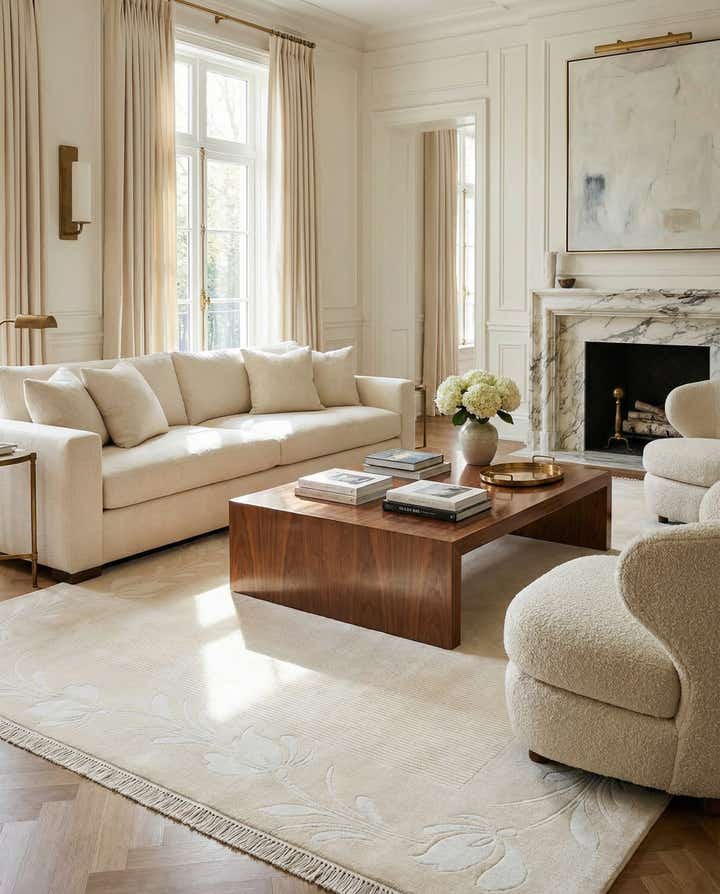 6' 7 x 9' 10 Hand Knotted Darya Wool Rug