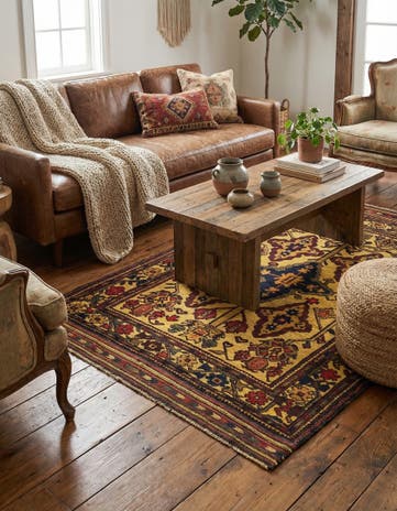 3' 11 x 6' 3 Hand Knotted Sumak Wool Rug