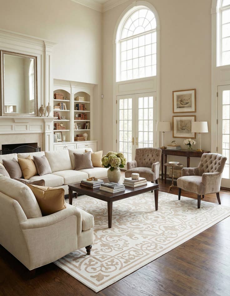 Detail image of 10' 8 x 14' Hermitage Rug