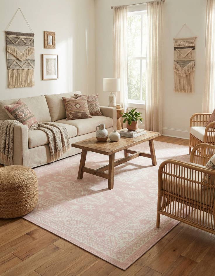 Detail image of 7' x 10' Easy-Clean Aztec Indoor / Outdoor Rug