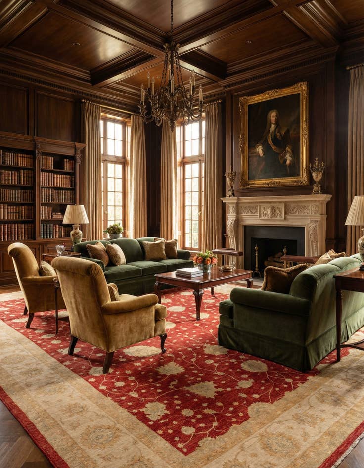 Detail image of 13' 2 x 21' 2 Kaizar Wool Rug