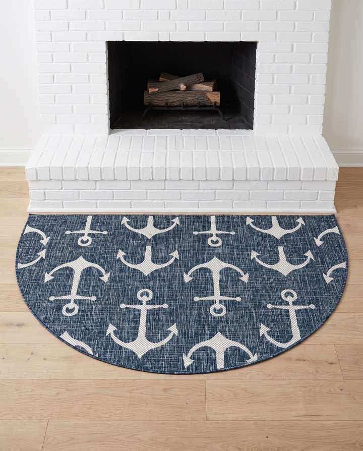 95cm x 185cm Facile à nettoyer Coastal Tapis Intérieur / Extérieur Foyer