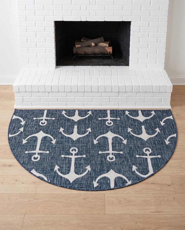 Vue détaillée : 95cm x 185cm Facile à nettoyer Coastal Tapis Intérieur / Extérieur Foyer