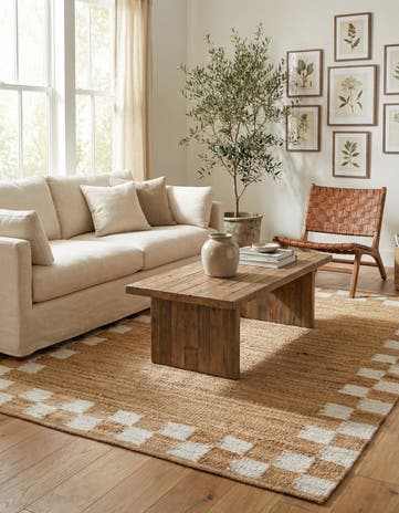 5' 1 x 8' Hand Woven Laurel Handwoven Jute Rug