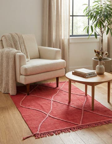 3' 3 x 4' 7 Hand Woven Kilim Modern Wool Rug