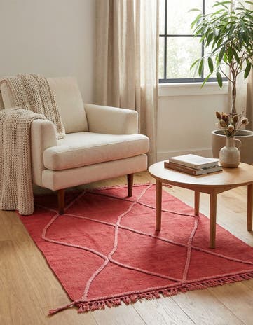 3' 3 x 4' 7 Hand Woven Kilim Modern Wool Rug