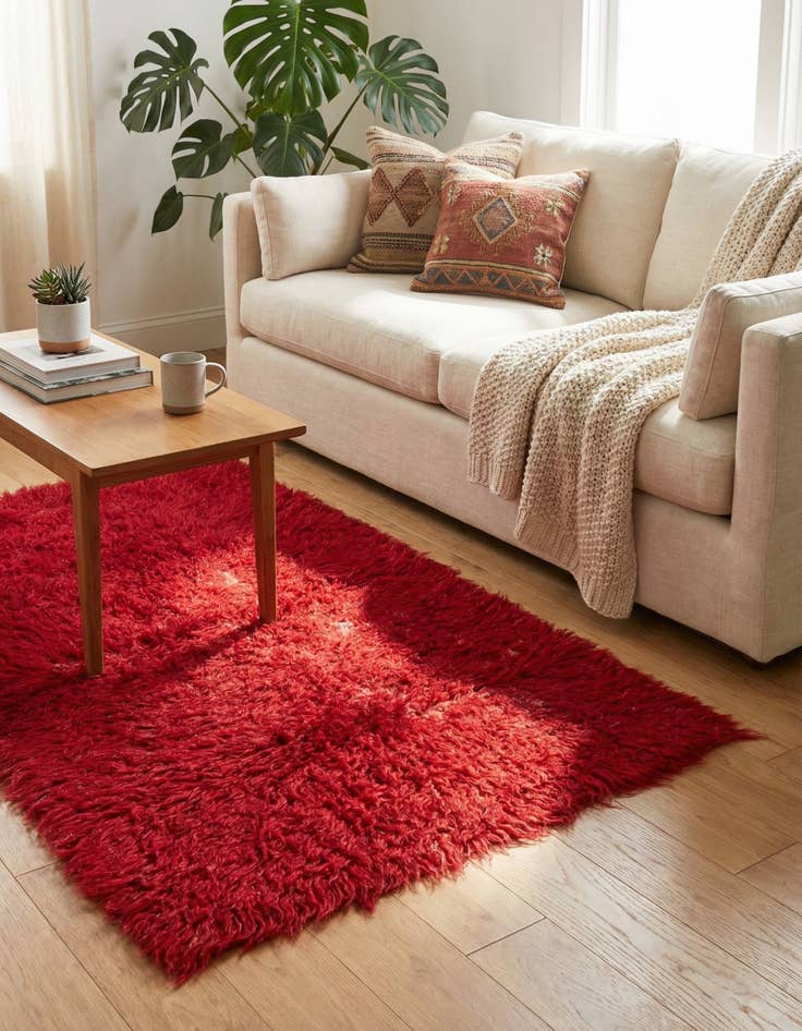 Detail image of 2' 1 x 3' 7  Hand Knotted Moroccan Wool Rug