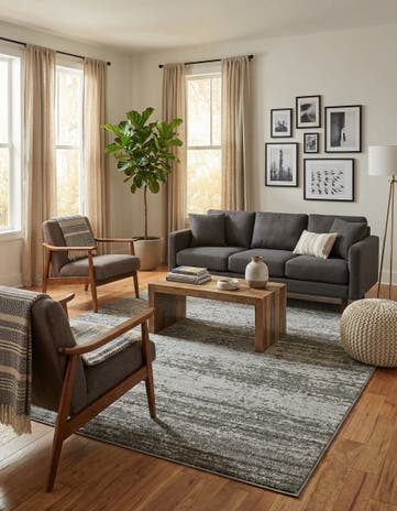 Dark Gray Angelica Rug