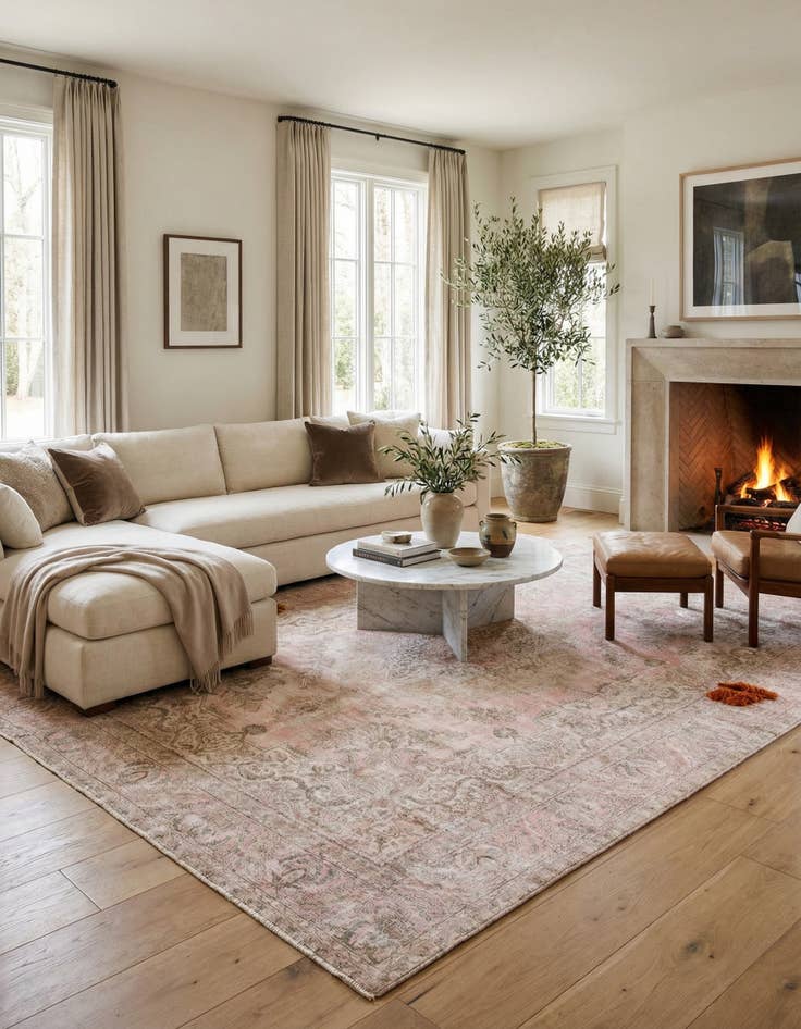 Detail image of 9' 2 x 12' 5  Hand Knotted Ultra Vintage Persian Wool Rug