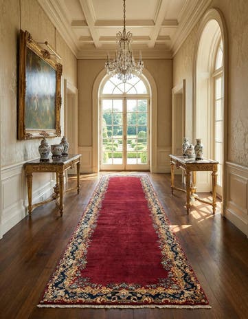 3' x 15' 9 Kerman Wool Runner Rug