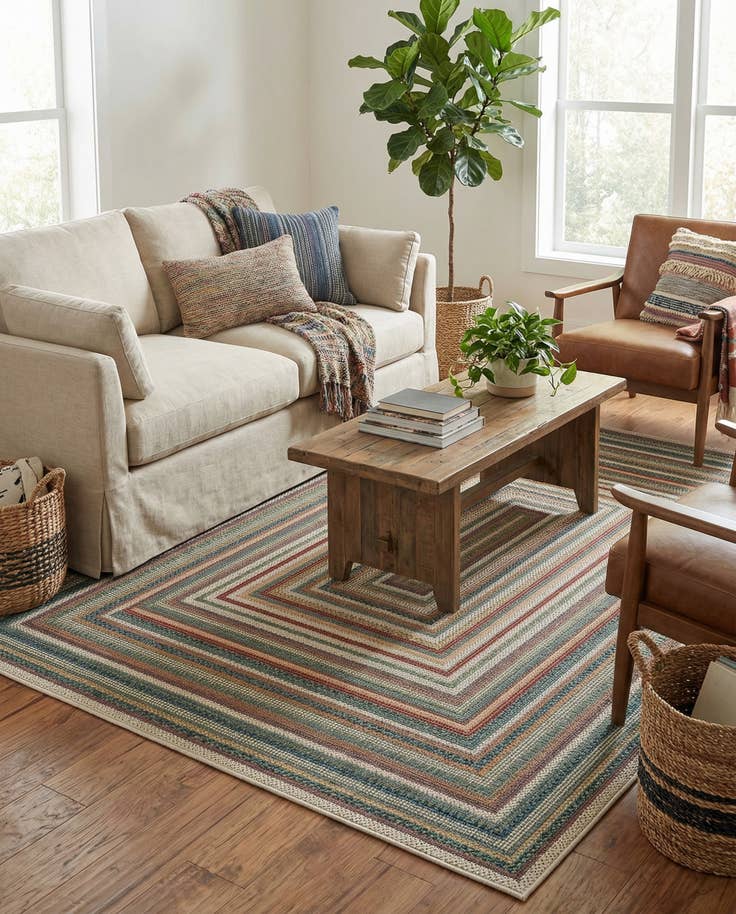 Detail image of 5' x 7' Easy-Clean Baja Indoor / Outdoor Rug