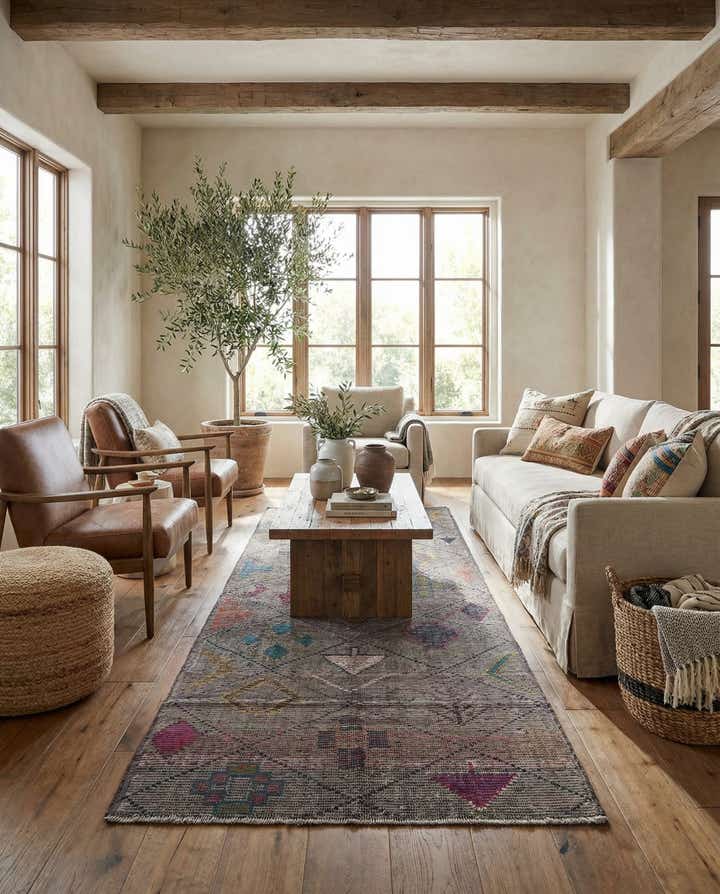 5' 6 x 15' 6 Hand Knotted Moroccan Wool Runner Rug
