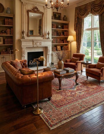 8' 3 x 9' 9 Hand Knotted Mamluk Ziegler Rug