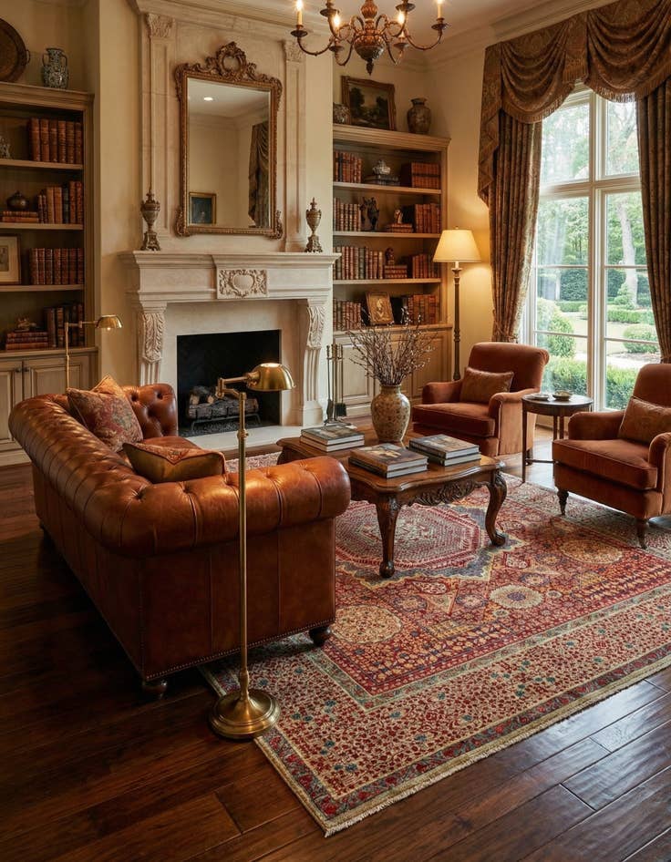 Detail image of 8' 3 x 9' 9  Hand Knotted Mamluk Ziegler Rug