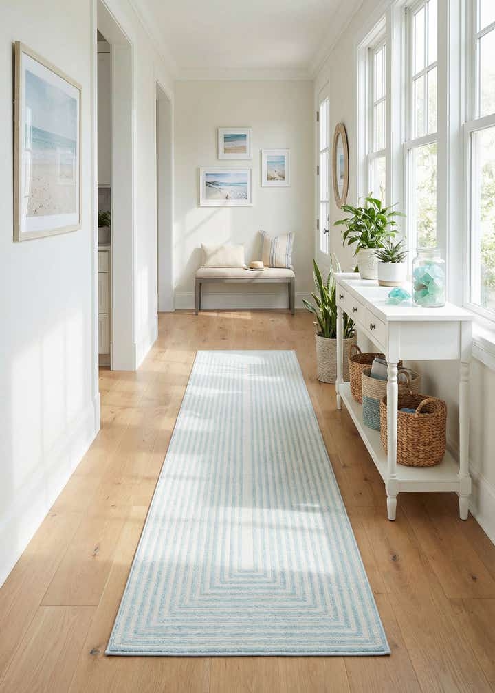 2' 7 x 12' Easy-Clean Sabrina Soto Indoor / Outdoor Runner Rug