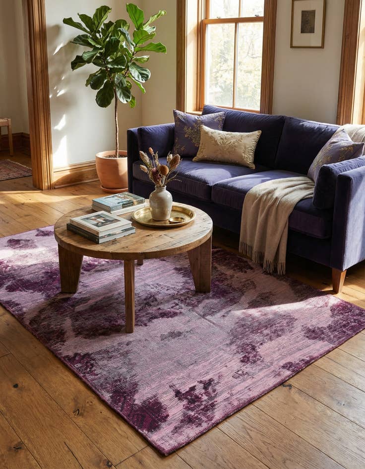 Detail image of 3' 6 x 6'  Hand Knotted Ultra Vintage Persian Wool Rug