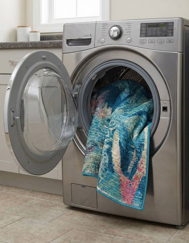 Detail image of 2' x 3'  Washable Coastal Indoor / Outdoor Rug