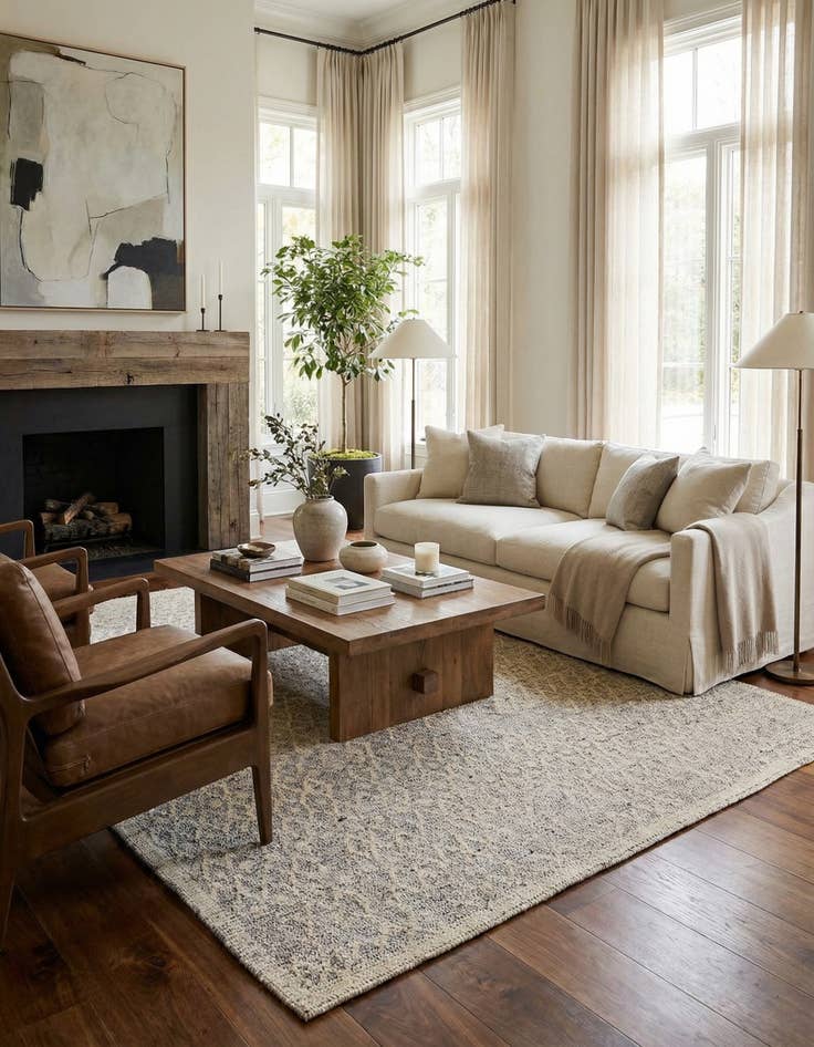 Detail image of 8' 3 x 9' 10  Hand Knotted Darya Wool Rug