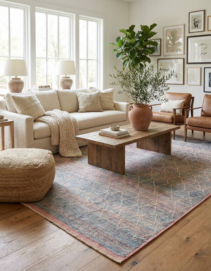 Detail image of 8' 2 x 10' 4  Hand Knotted Moroccan Wool Rug