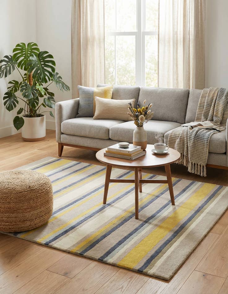 Detail image of 4' x 5' 6 Luna Wool Rug