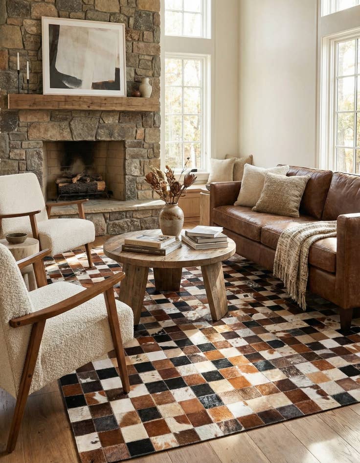 Detail image of  5' x 7' 10 Cowhide Rug