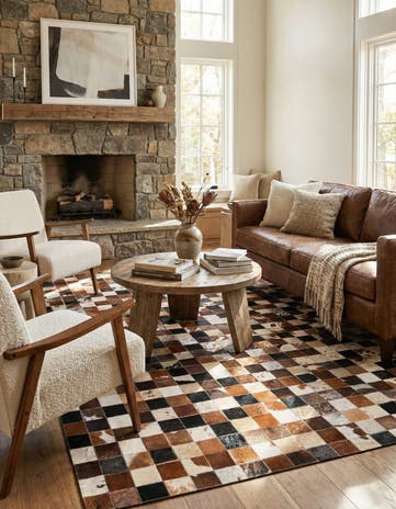 5' x 7' 10 Cowhide Rug