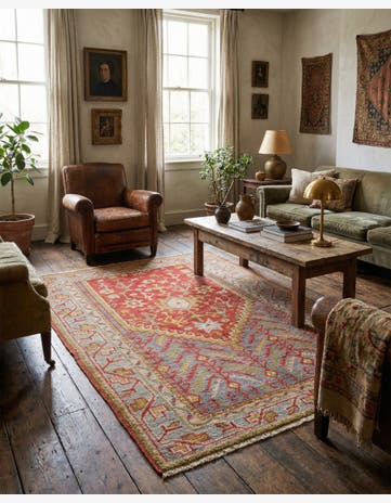 4' 5 x 6' 4 Hand Knotted Anatolian Wool Rug