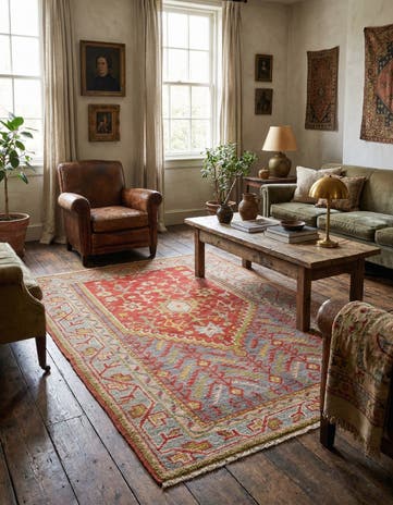 4' 5 x 6' 4 Hand Knotted Anatolian Wool Rug