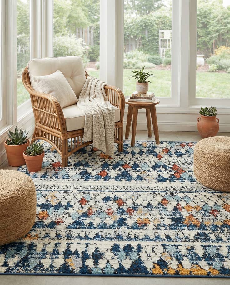 Detail image of 7' 10 x 7' 10 Morocco Square Rug