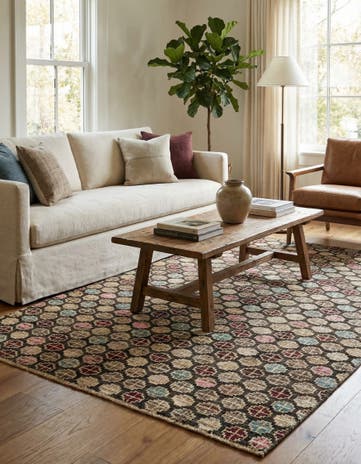 4' 10 x 7' 9 Hand Knotted Darya Wool Rug