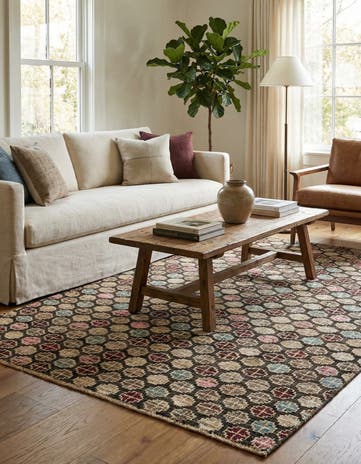 4' 10 x 7' 9 Hand Knotted Darya Wool Rug