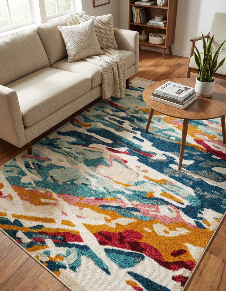 Detail image of 5' 3 x 8' Easy-Clean Casablanca Indoor / Outdoor Rug