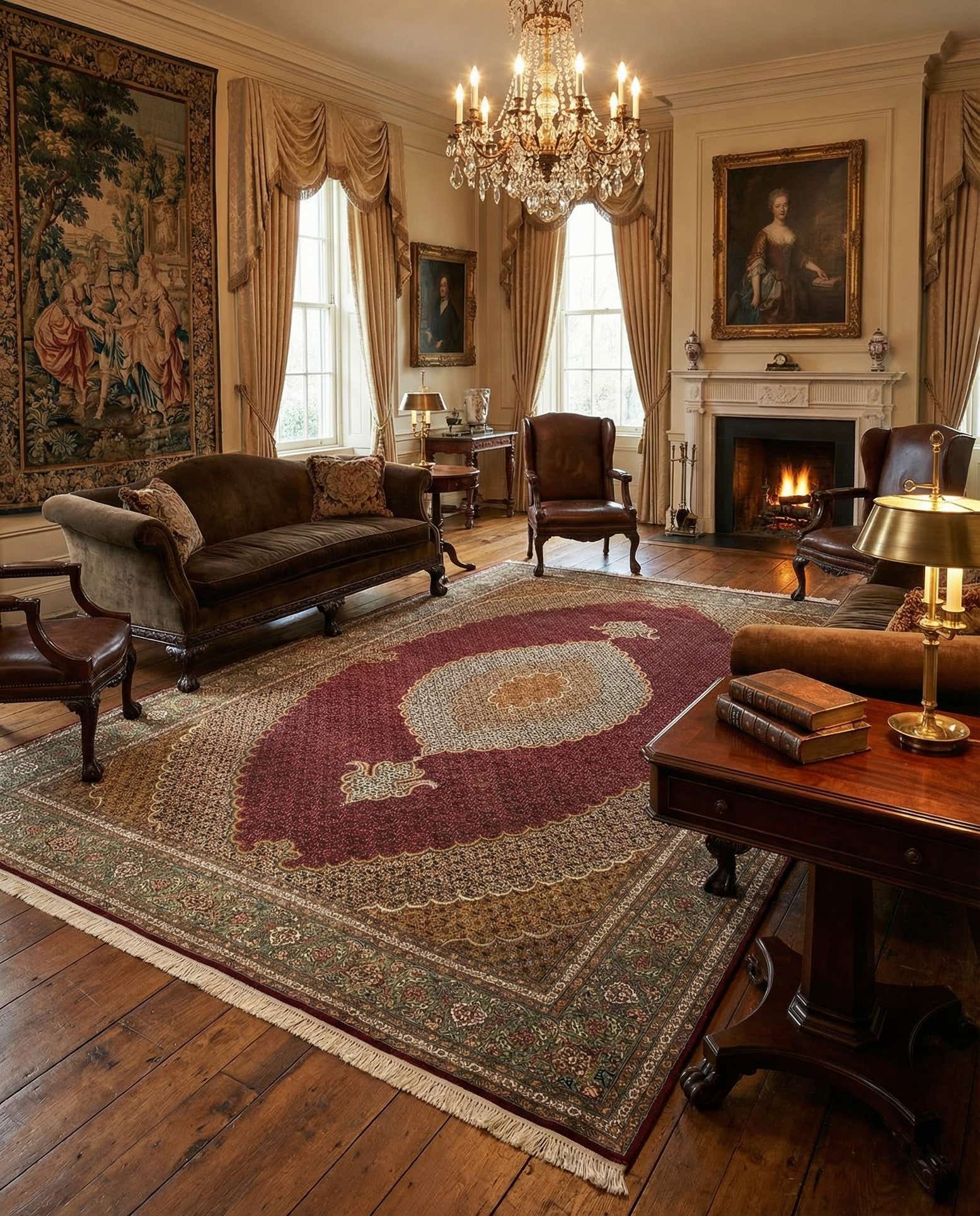 6' 9 x 10' Tabriz Mahi Rug