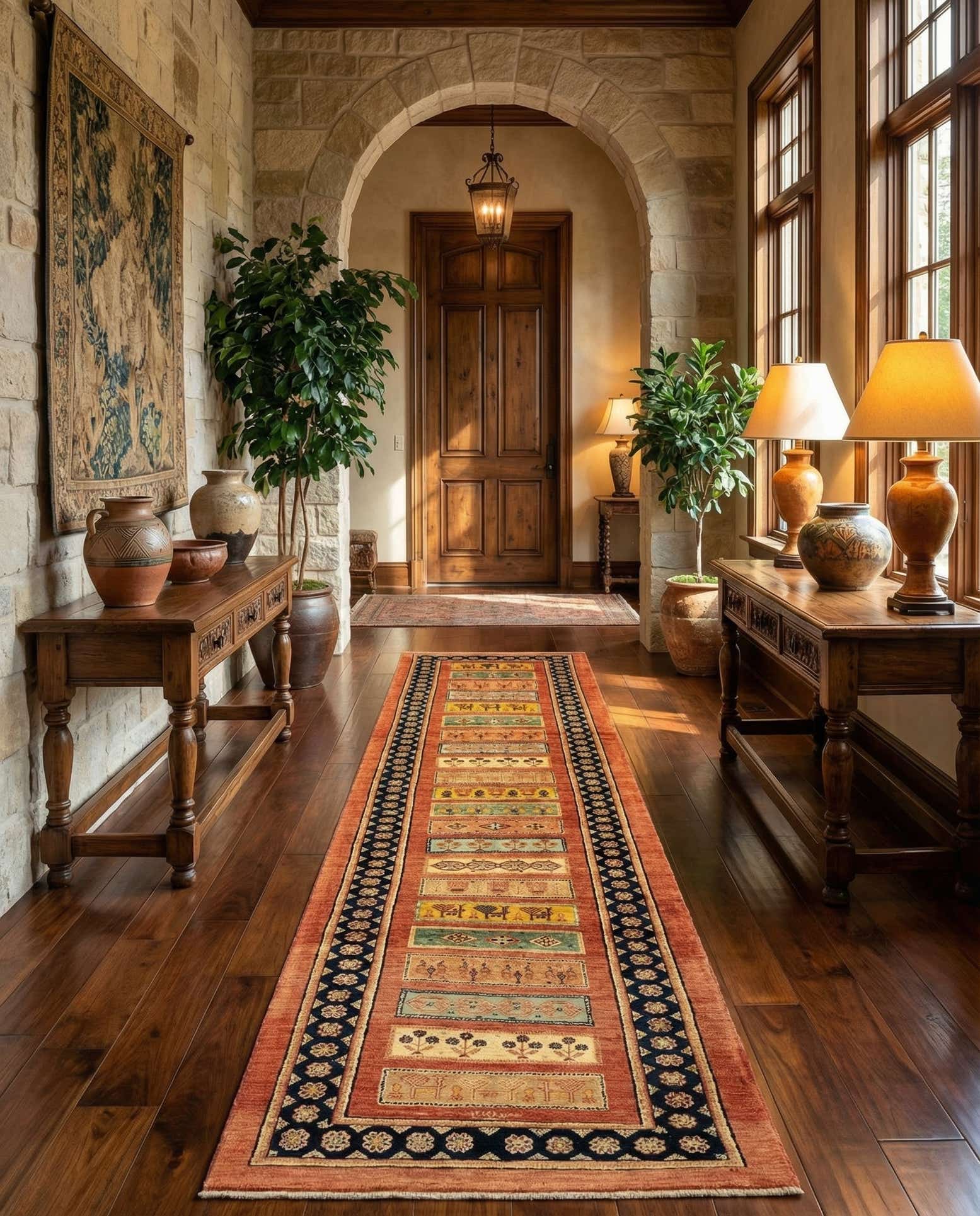2' 8 x 9' 7 Luribaft Wool Runner Rug