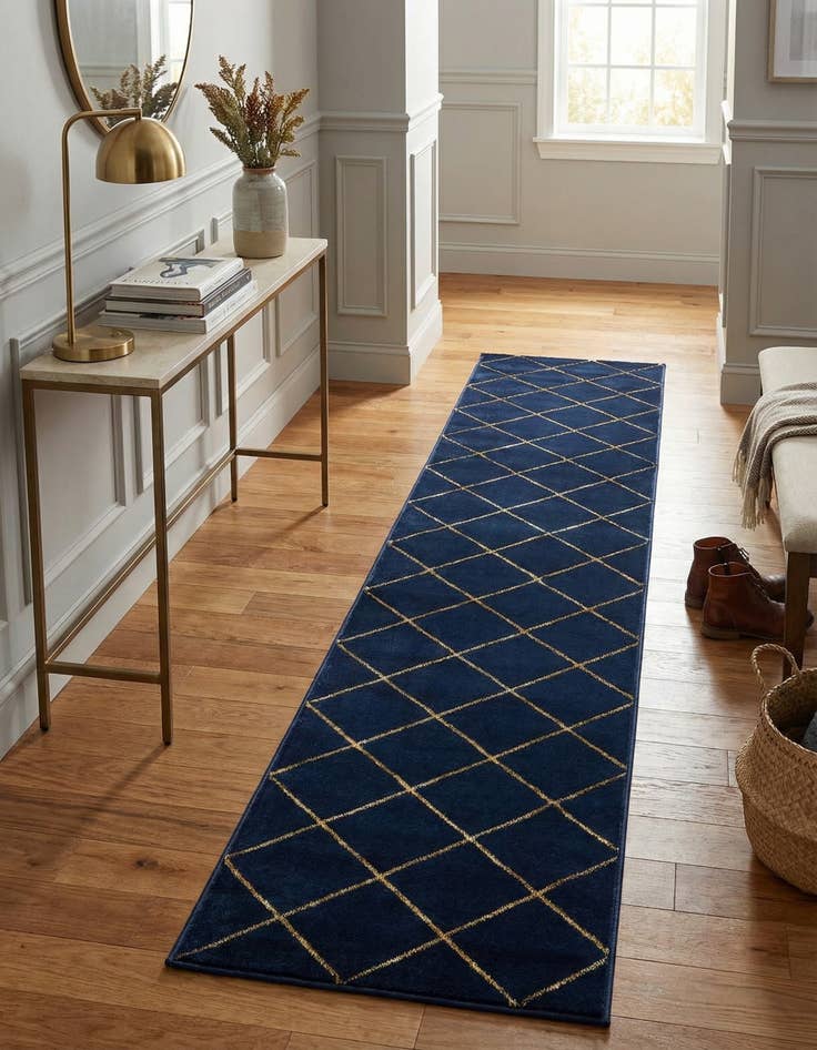 Detail image of 2' 7 x 12' Vogue Geo Runner Rug