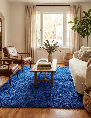 4' 9 x 7' 5 Hand Knotted Moroccan Wool Rug