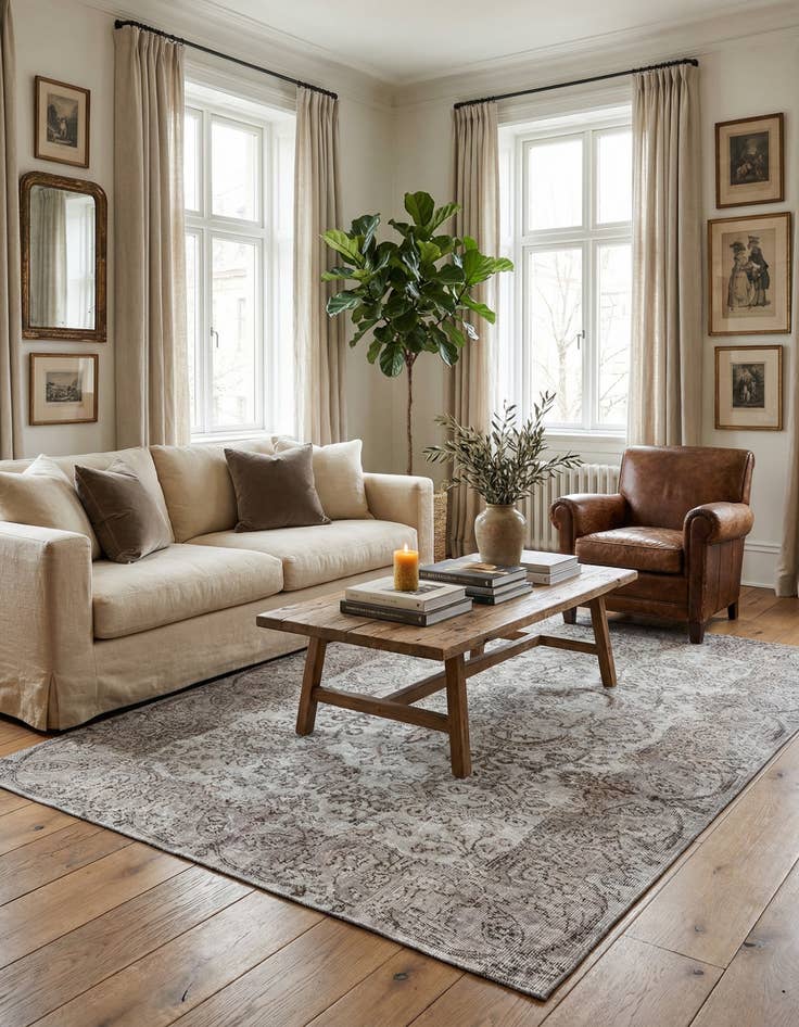 Detail image of 5' 5 x 8' 6 Ultra Vintage Wool Rug